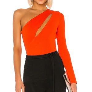One Sleeve Cutout Bodysuit